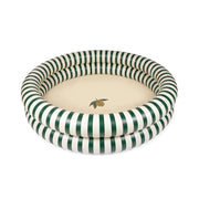 Basic 2 Ring Pool Stor i Green Stripe
