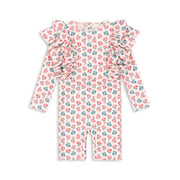 Konges Sløjd Manuca Onesie Med Flæse, Lumina Rose