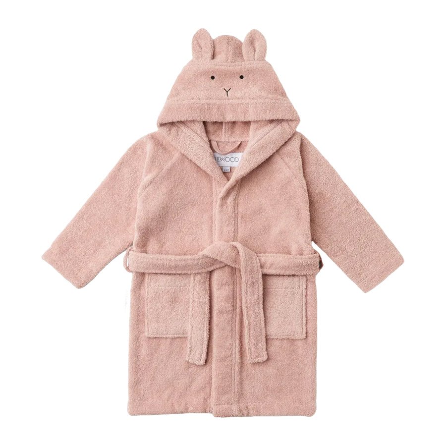 Liewood badekåbe til børn, rabbit rose