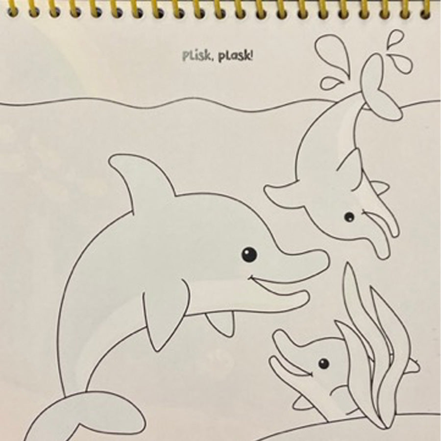 Magisches Malbuch: Tierkinder