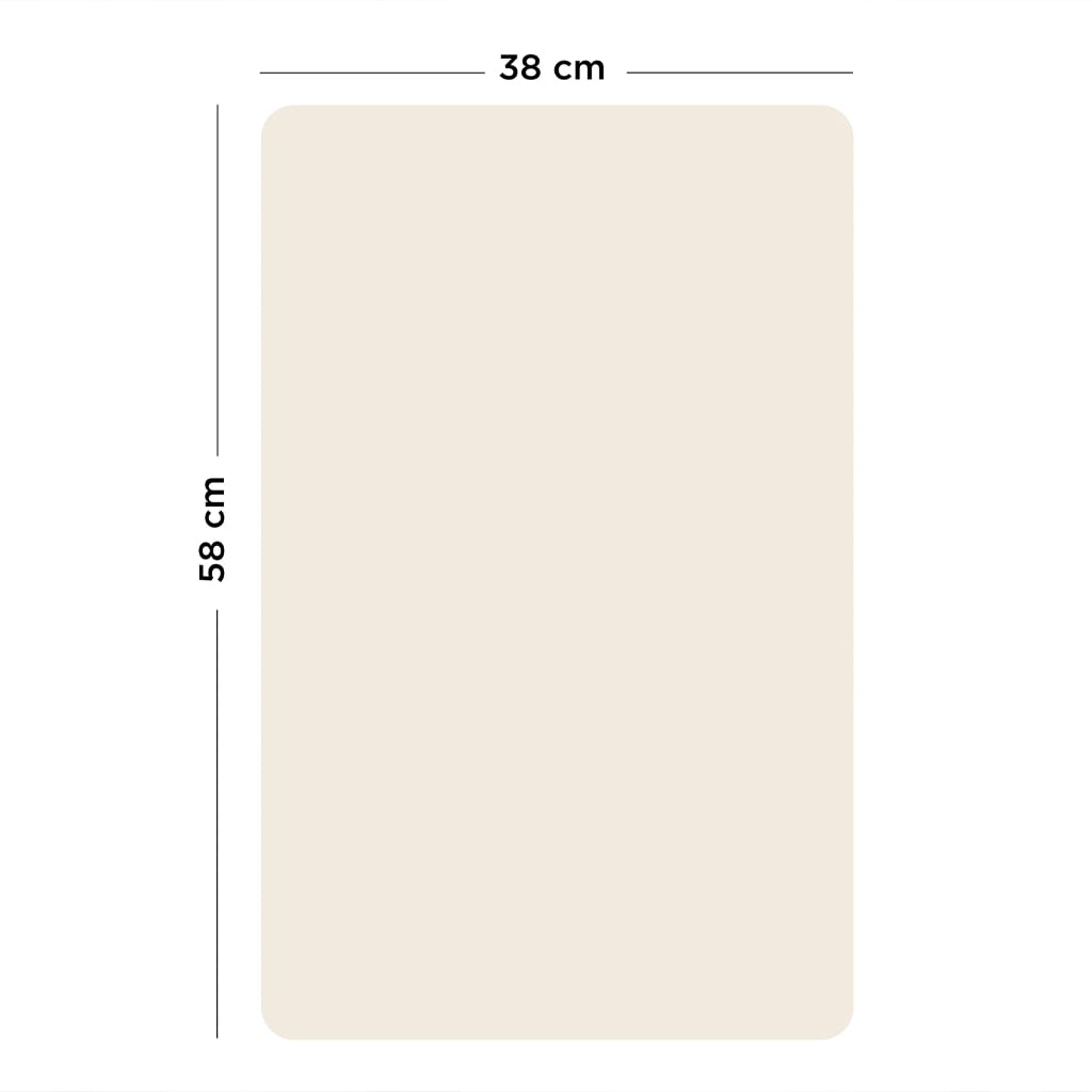 Magnetisk Rektangulær Tavle Lin Beige S (38cm x 58cm)