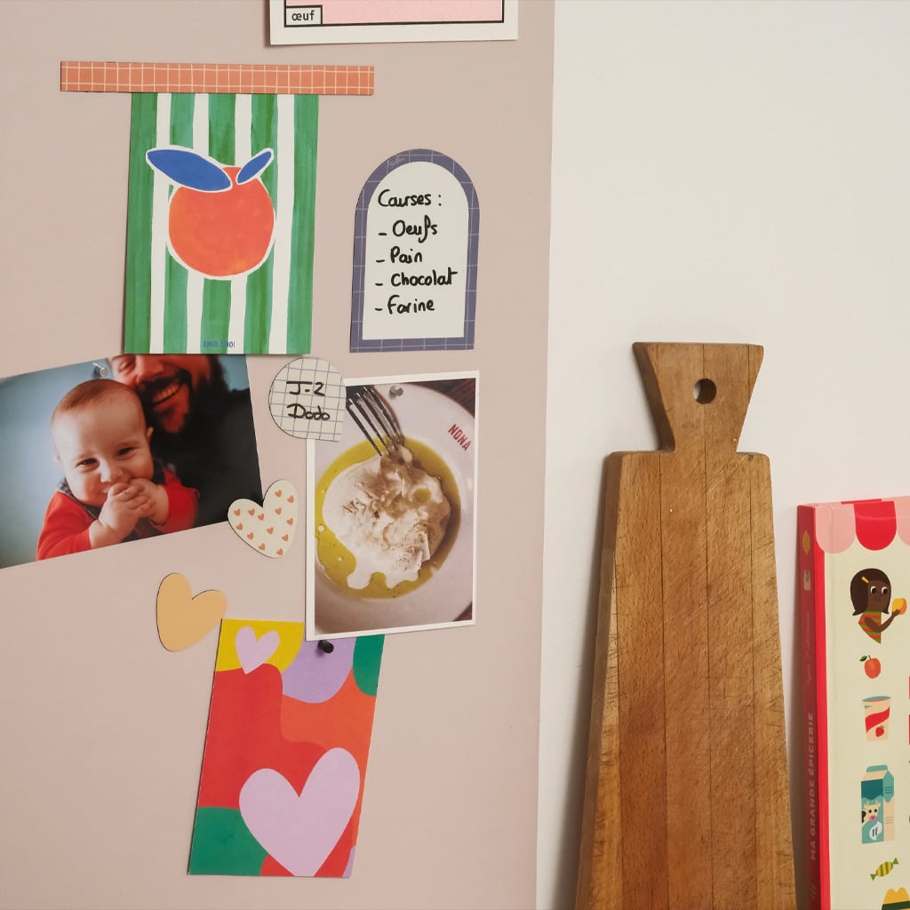 Magnetisk Tavle Lin Beige (1m x 58cm)