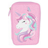Tinka Doppel-Federtasche mit Einhorn in Rosa