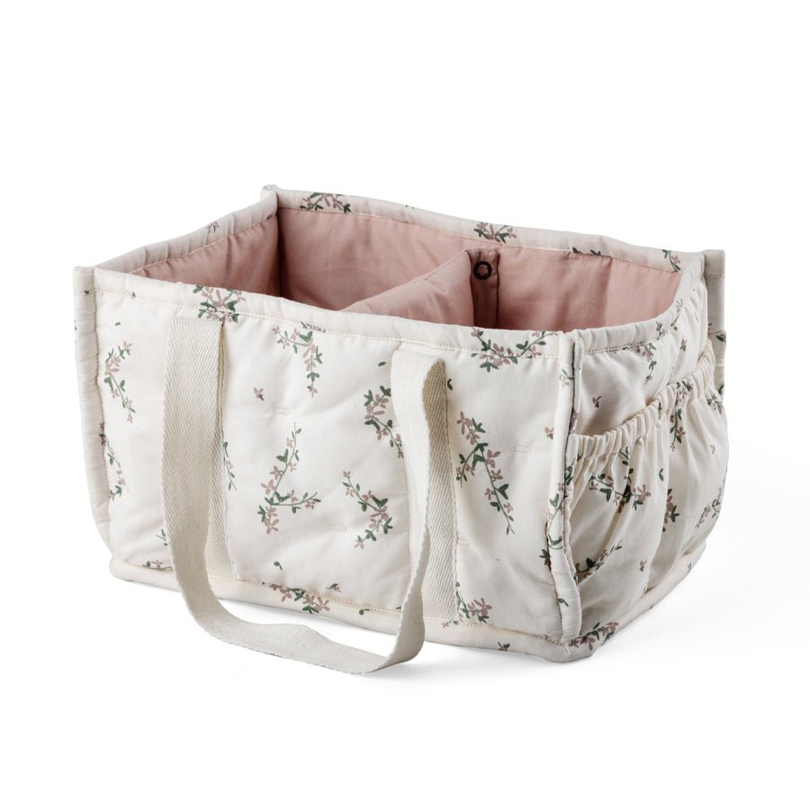 Pusleopbevaringskurv med Hanke i Powder Blossom
