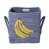 Opbevaringskurv Med Big Banana Broderi Og Håndtag (small)
