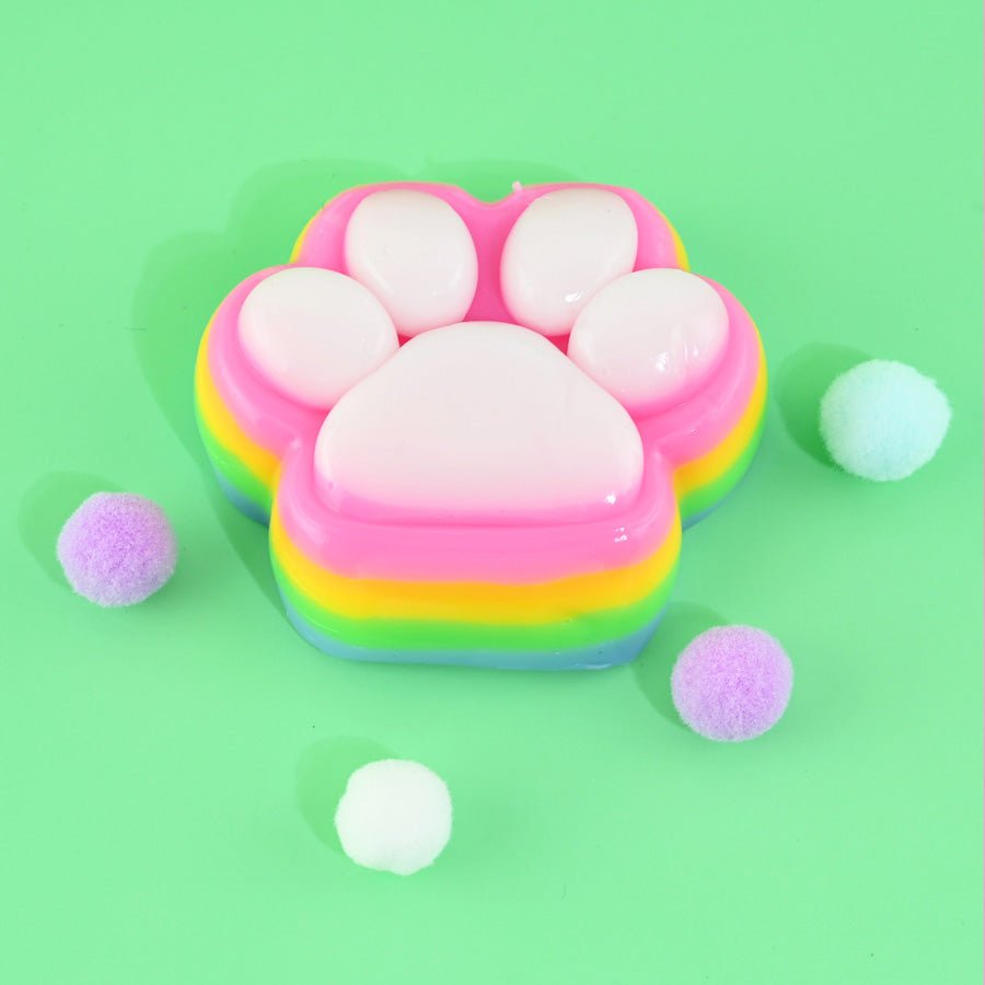 Squishy Katte Pote i Regnbuefarver