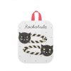 2er-Pack Stripy Cat Haarclips