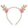 Haarreif Stripy Pom Pom Reindeer