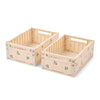 Weston 2er-Pack Aufbewahrungsbox in Peach/Sea Shell (Mittel)